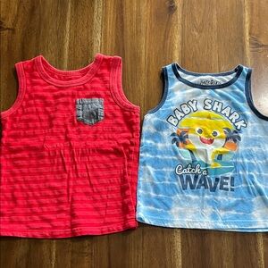 Red and Blue Kids Tank Tops